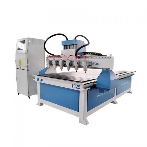 6 Spindle CNC Router for Batch Engraving – High-Speed Woodworking